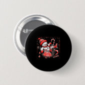 I'm Fine This Is Fine Just Having Meltdown Snowman Button (Vorne & Hinten)