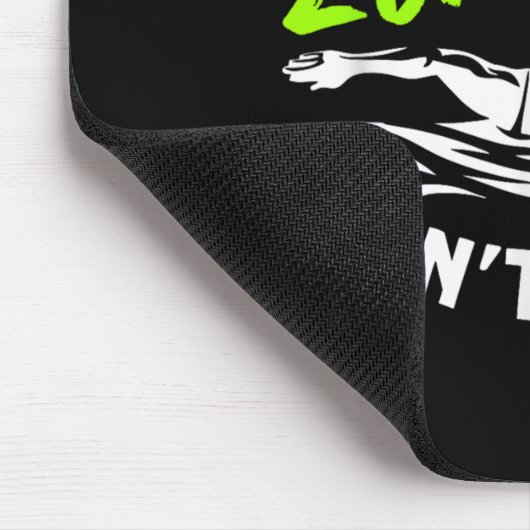 I'm Fine Zombies Can't Swim Mousepad (Ecke)