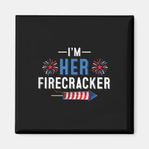 Im Firecracker 4. Juli Usa Patriotic Coupl Magnet