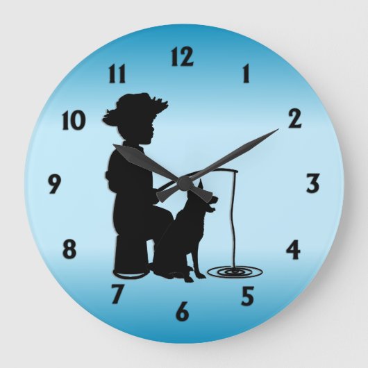 Im Fischereizentrum Große Wanduhr (Vorderseite)