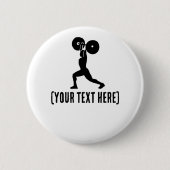 Im Fitnessraum | Personal Trainer Button (Vorderseite)