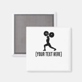 Im Fitnessraum | Personal Trainer Magnet (Vorderseite/Rückseite)