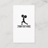 Im Fitnessraum | Personal Trainer Visitenkarte (Vorderseite)