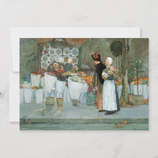 Im Florist von Childe Hassam, Vintage Kunst (Vorderseite)