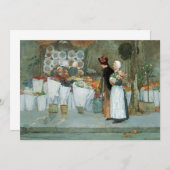 Im Florist von Childe Hassam, Vintage Kunst (Vorne/Hinten)