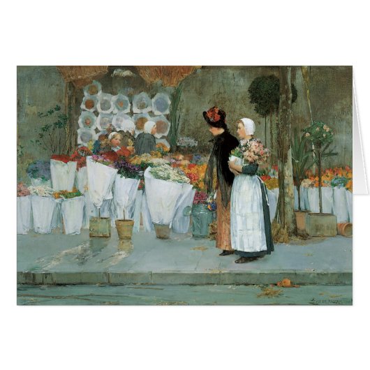 Im Florist von Childe Hassam, Vintage Kunst (Vorderseite (Horizontal))