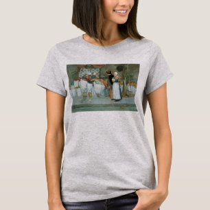 Im Florist von Childe Hassam, Vintage Kunst T-Shirt