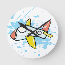 Im Flug Runde Wanduhr