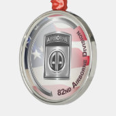 im Flugzeug 82. Abteilung Maßgeschneiderte Weihnac Ornament Aus Metall (Links)