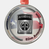 im Flugzeug 82. Abteilung Maßgeschneiderte Weihnac Ornament Aus Metall (Vorne)