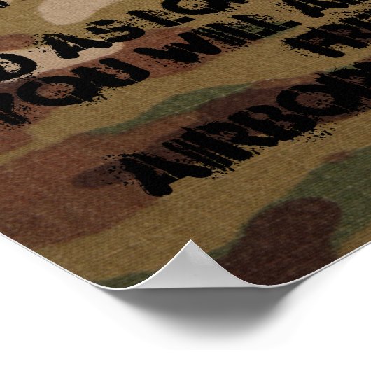 im Flugzeug 82. Division Poster (Ecke)