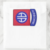 im Flugzeug ABN Vets LRP Rechteckiger Aufkleber (Tasche)