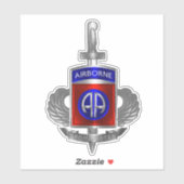 im Flugzeug Abteilung Afghanistan Veteran Aufkleber (Blatt)