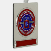 im Flugzeug Abteilung Afghanistan Veteran Banner-Ornament Silber (Rechts)