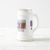 im Flugzeug Abteilung Afghanistan Veteran Bierglas (VorderseiteRechts)