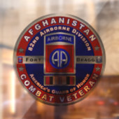 Im Flugzeug Abteilung Afghanistan Veteran Fensteraufkleber (Blatt 2)