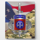 im Flugzeug Abteilung Afghanistan Veteran Fotoplatte (Vorderseite)