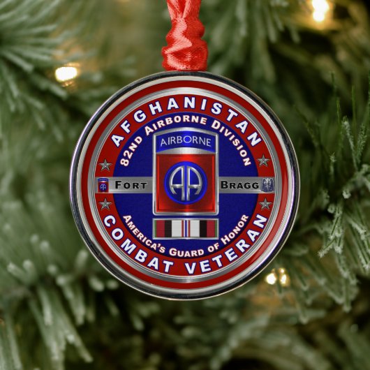 im Flugzeug Abteilung Afghanistan Veteran Ornament Aus Metall (Baum)