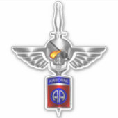 im Flugzeug Abteilung Afghanistan Veteran Sticker (Vorderseite)