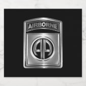 im Flugzeug Abteilung Amerikas Ehrengarde Bierflaschenetikett (Einzelnes Label)