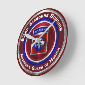 im Flugzeug Abteilung Amerikas Ehrengarde Runde Wanduhr (Winkel)