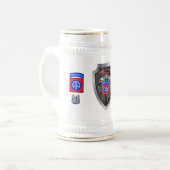 im Flugzeug Abteilung "Amerikas Hüter der Hono Bierglas (Vorderseite Links)