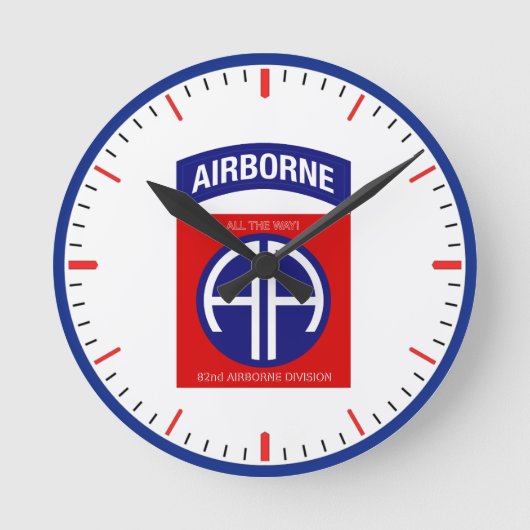 Im Flugzeug Abteilung der Armee-82. Runde Wanduhr (Vorderseite)