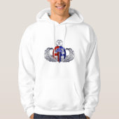 im Flugzeug Abteilung "Furchtlose Fallschirmjäger" Hoodie (Vorderseite)