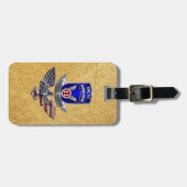 im Flugzeug Abteilung Gepäckanhänger (Vorderseite horizontal)