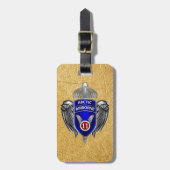 im Flugzeug Abteilung Gepäckanhänger (Vorderseite vertikal)