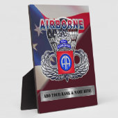 im Flugzeug Abteilung Plaque Fotoplatte (Seite)