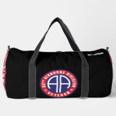 im Flugzeug Abteilung "Veteran" Black Duffle Bag (Vorderseite)