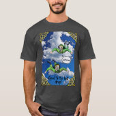 Im Flugzeug, Armeesprung-Fallschirmjäger, Cartoon  T-Shirt (Vorderseite)