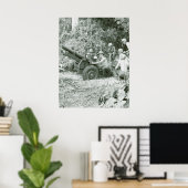 Im Flugzeug Artilleristen Poster (Heimbüro)