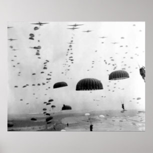 Im Flugzeug Auftrag während der Malerei WW2 Poster