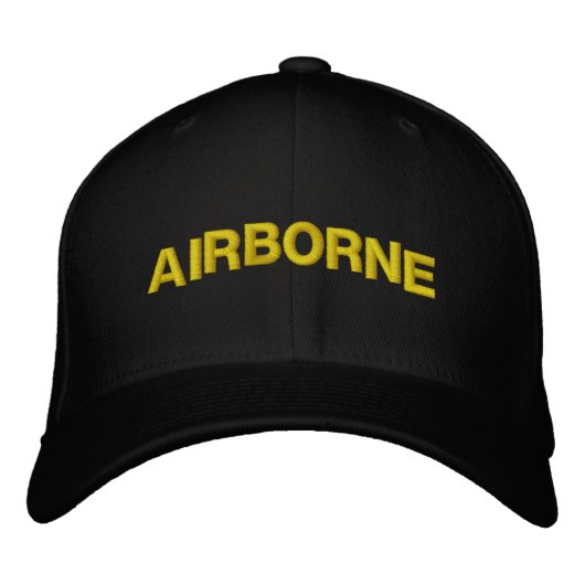 IM FLUGZEUG BESTICKTE BASEBALLKAPPE (Vorderseite)