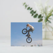 Im Flugzeug BMX Jump Postkarte (Stehend Vorderseite)