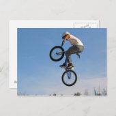 Im Flugzeug BMX Jump Postkarte (Vorne/Hinten)