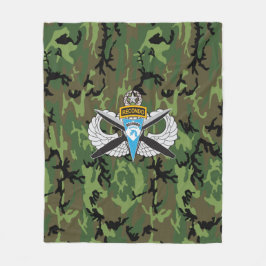 Im Flugzeug Corps Recondo Camouflage Fleece Blanke