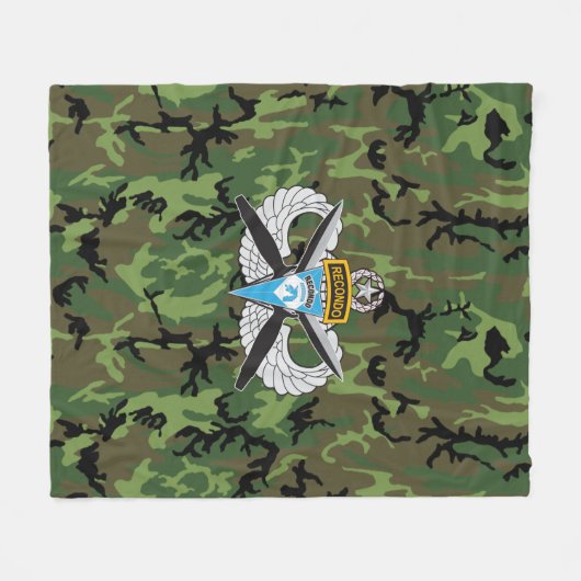 Im Flugzeug Corps Recondo Camouflage Fleece Blanke (Vorderseite (Horizontal))