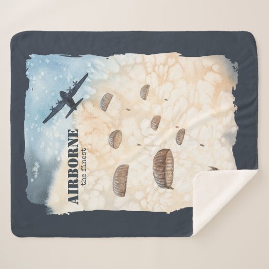 Im Flugzeug die feinsten Fallschirmjäger springen  Sherpadecke (Vorderseite (Horizontal))