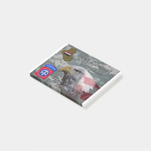 im Flugzeug Div Irak-Kampfveteran Post-it Klebezettel (angewinkelt)