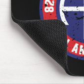 im Flugzeug Division "All American" Grunge Mousepad (Ecke)