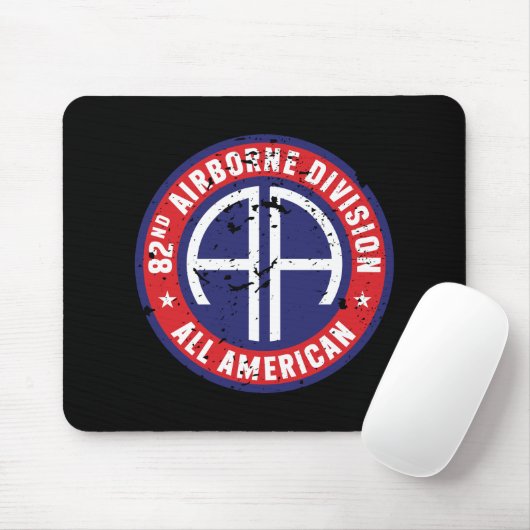 im Flugzeug Division "All American" Grunge Mousepad (Mit Mouse)