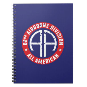 im Flugzeug Division "All American" Grunge Notizblock