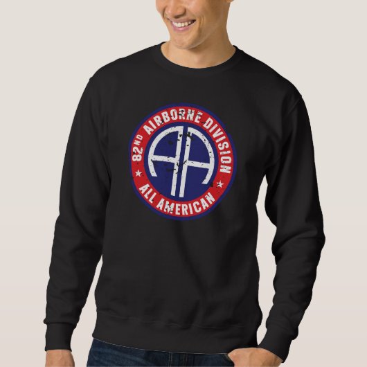 im Flugzeug Division "All American" Grunge Sweatshirt (Vorderseite)