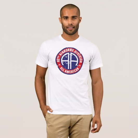 im Flugzeug Division "All American" Grunge T-Shirt (Vorne ganz)