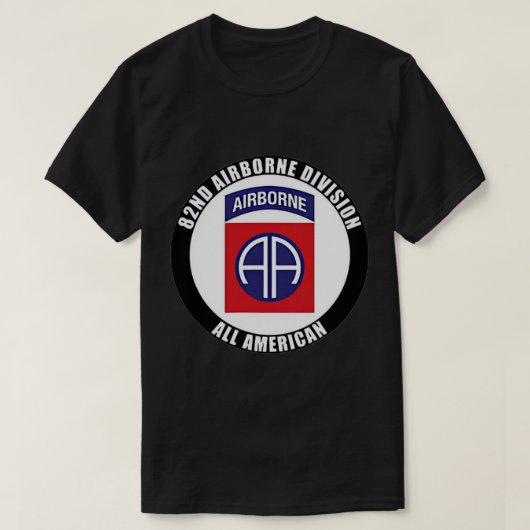 im Flugzeug Division All American Military Veter T-Shirt (Design vorne)