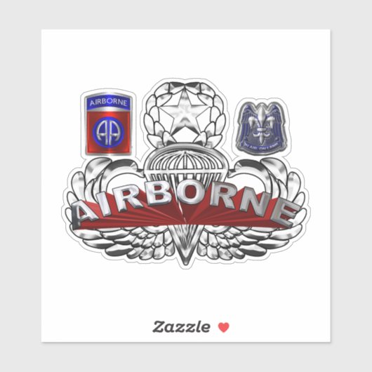 im Flugzeug Division Custom Wings Aufkleber (Blatt)