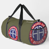 im Flugzeug Division "Remüde" Custom Duffle Bag (Rechte Ecke)